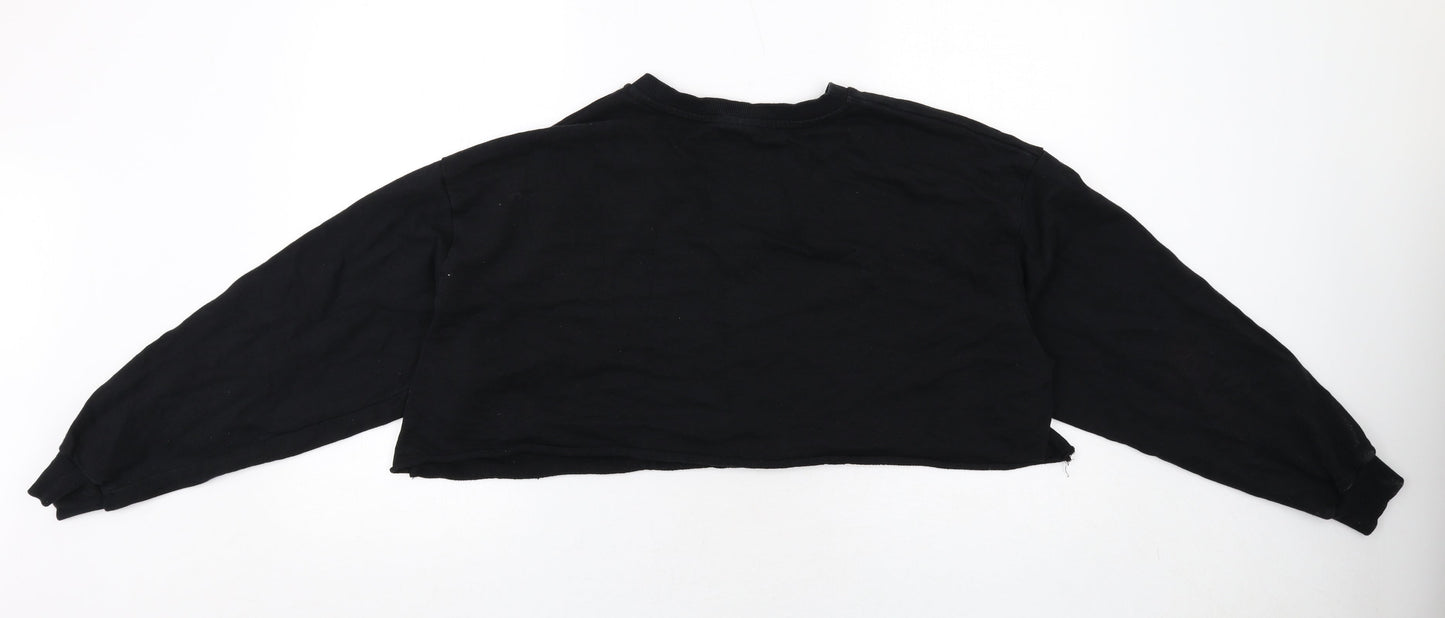 Womens UK Size 6 ASOS Black Pullover Sweatshirt