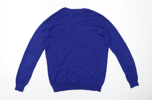 Womens UK Size 8 Topshop Blue Pullover Jumper