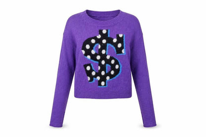 Womens UK Size 6 H&M Purple Pullover Jumper