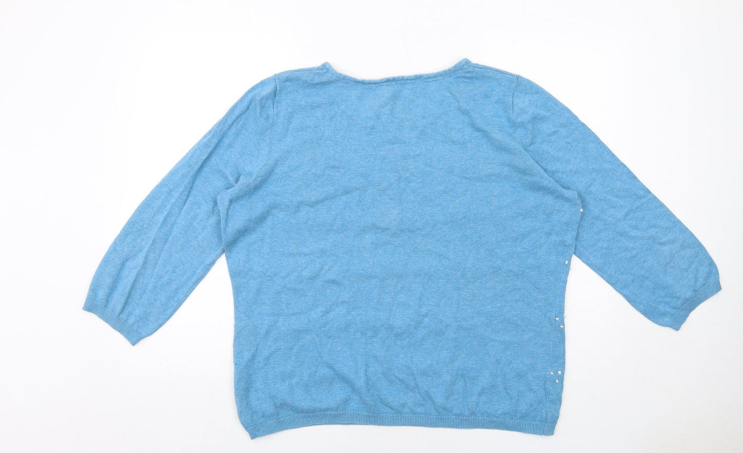 Womens UK Size XL Ness Blue Pullover Jumper