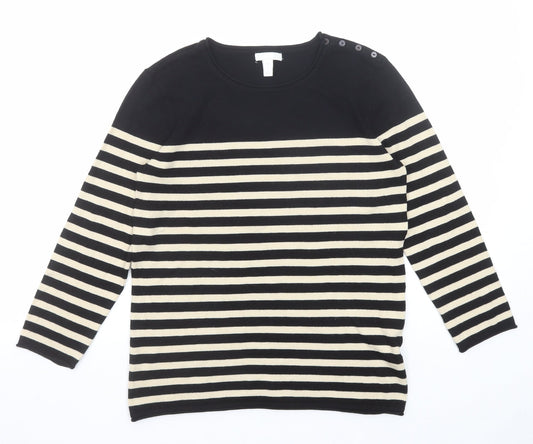 Womens UK Size XS H&M Black Pullover Jumper