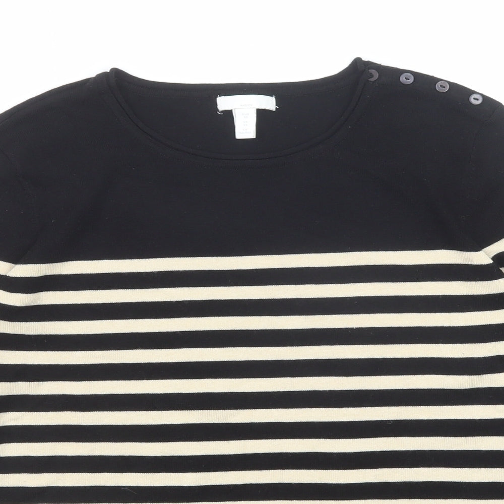 Womens UK Size XS H&M Black Pullover Jumper
