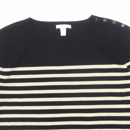 Womens UK Size XS H&M Black Pullover Jumper