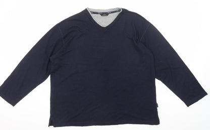 Mens UK Size L Marks and Spencer Blue Pullover Sweatshirt