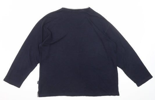 Mens UK Size L Marks and Spencer Blue Pullover Sweatshirt
