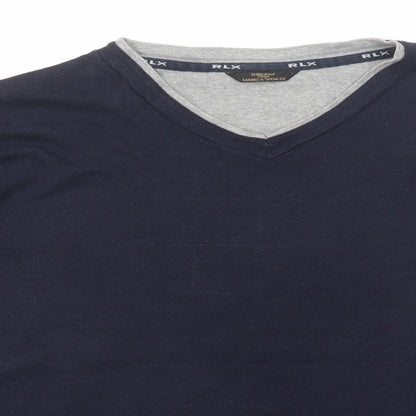 Mens UK Size L Marks and Spencer Blue Pullover Sweatshirt