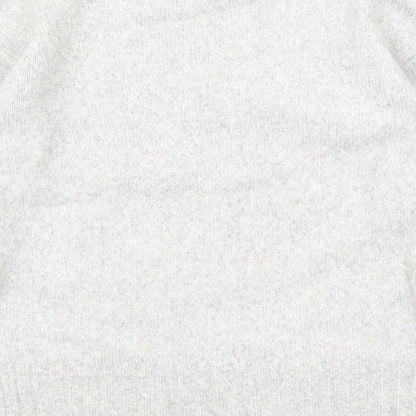 Marks and Spencer Womens Grey Crew Neck Polyester Pullover Jumper Size XS - Textured