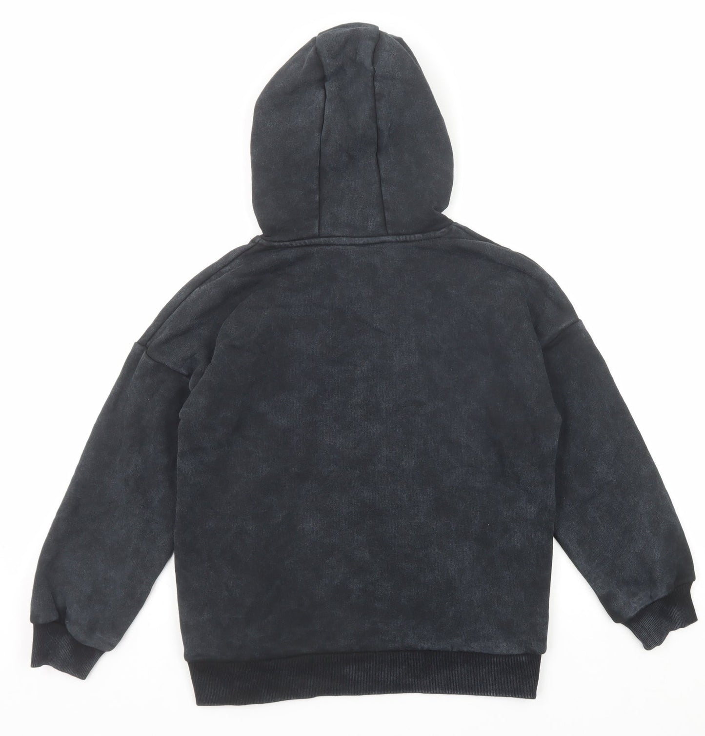 Marks and Spencer Boys Grey Cotton Pullover Hoodie Size 9-10 Years Pullover - Stranger Things