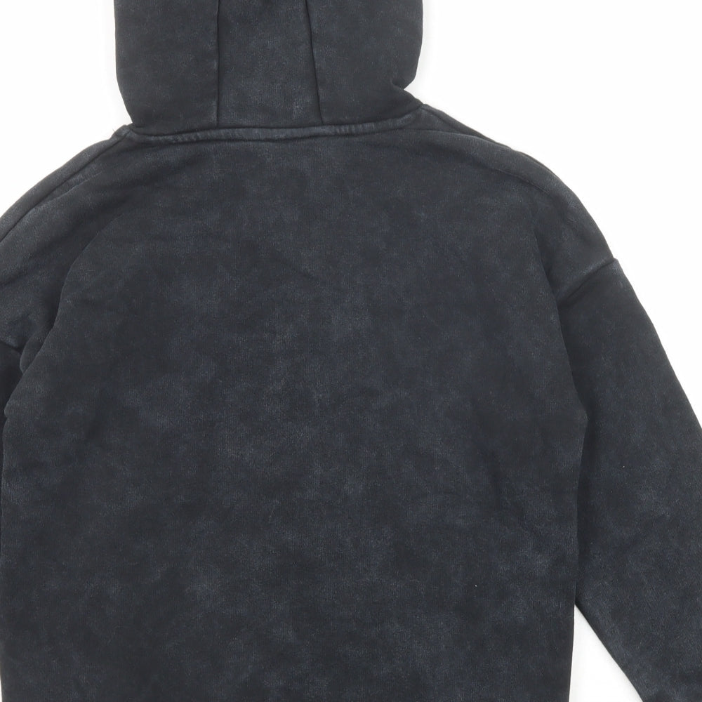 Marks and Spencer Boys Grey Cotton Pullover Hoodie Size 9-10 Years Pullover - Stranger Things
