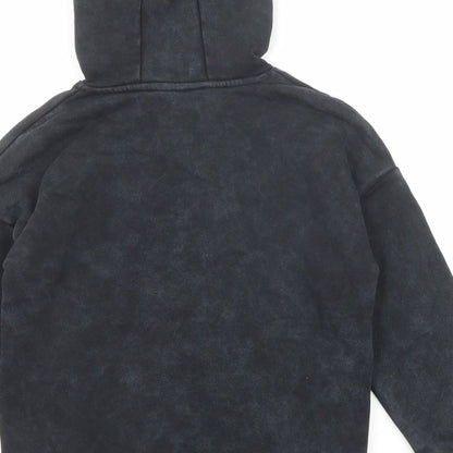 Marks and Spencer Boys Grey Cotton Pullover Hoodie Size 9-10 Years Pullover - Stranger Things