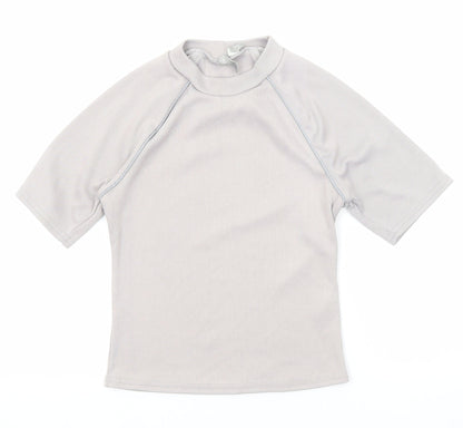 Womens UK Size 12 ASOS Grey Basic T-Shirt