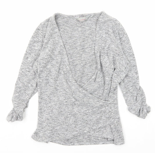 Womens UK Size 8 Dorothy Perkins Grey Pullover Jumper