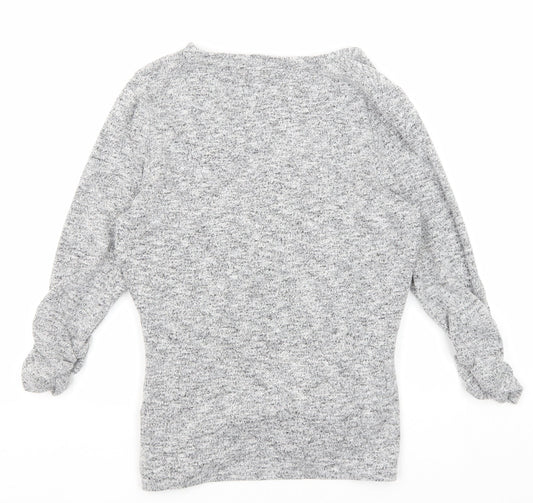 Womens UK Size 8 Dorothy Perkins Grey Pullover Jumper