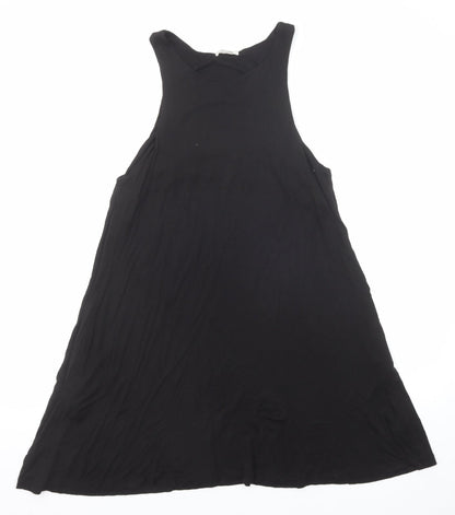 H&M Womens Black Viscose A-Line Size S Round Neck Pullover