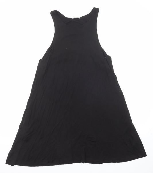 H&M Womens Black Viscose A-Line Size S Round Neck Pullover