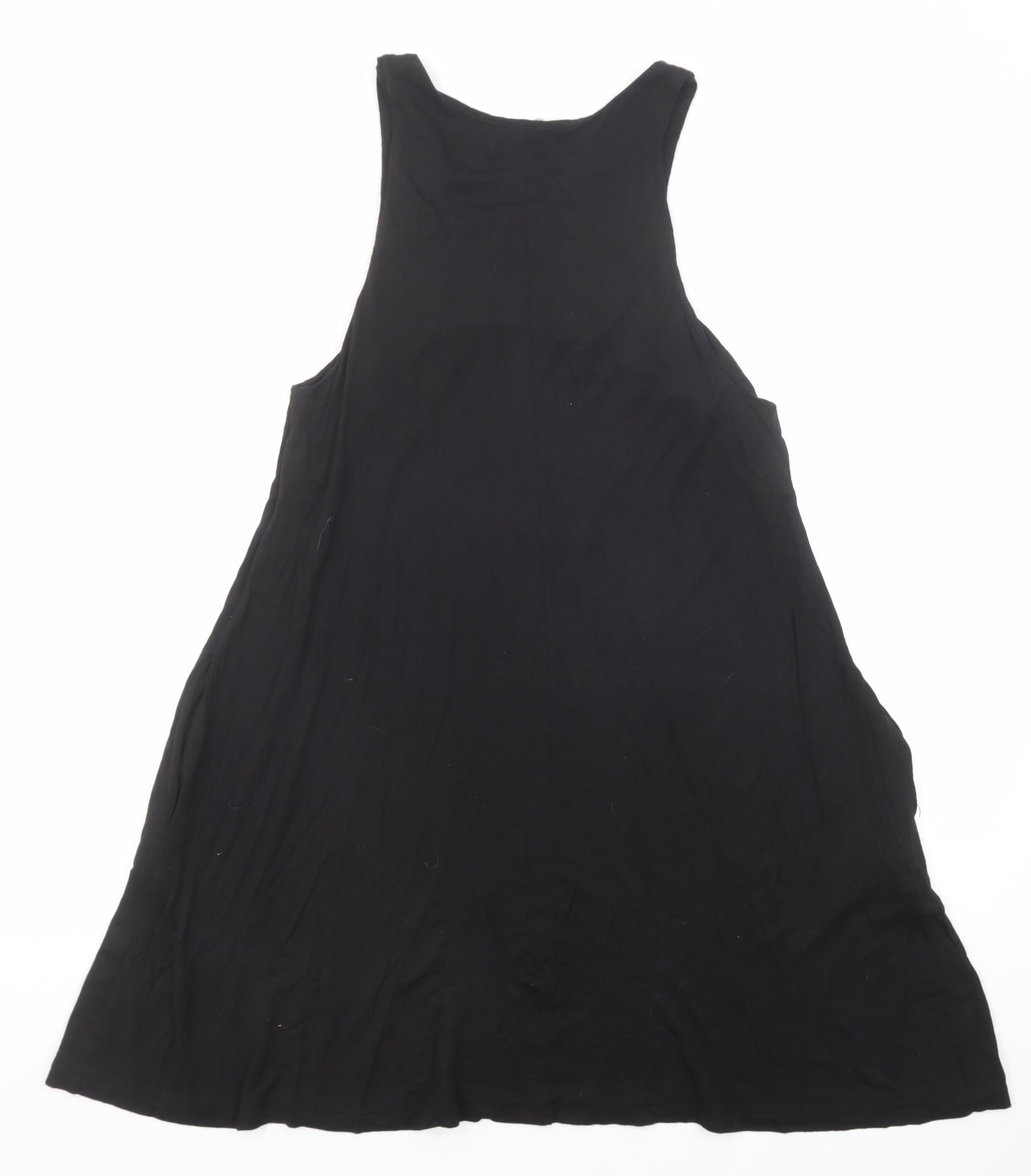 H&M Womens Black Viscose A-Line Size S Round Neck Pullover