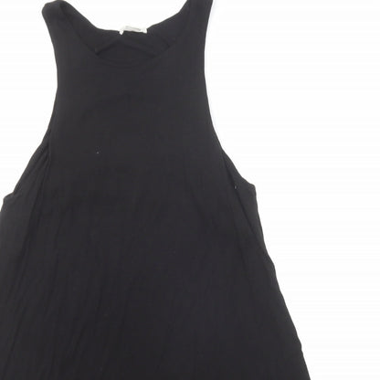 H&M Womens Black Viscose A-Line Size S Round Neck Pullover