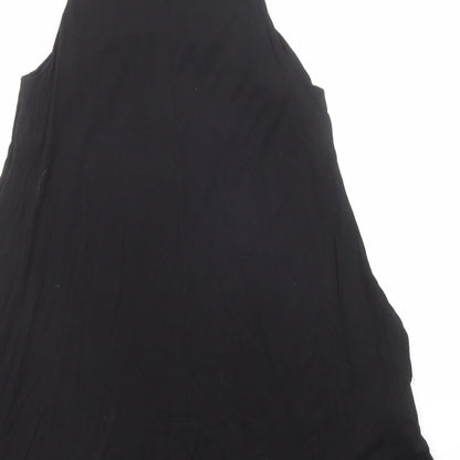 H&M Womens Black Viscose A-Line Size S Round Neck Pullover
