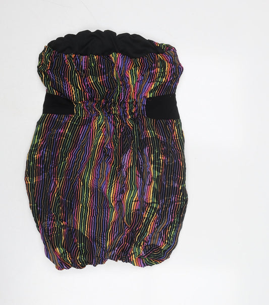 NEXT Womens Multicoloured Viscose Mini Size L Square Neck Pullover - Strapless
