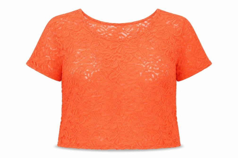 Womens UK Size 14 Miss Selfridge Orange Basic Blouse