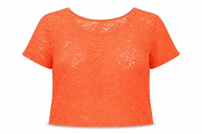 Womens UK Size 14 Miss Selfridge Orange Basic Blouse