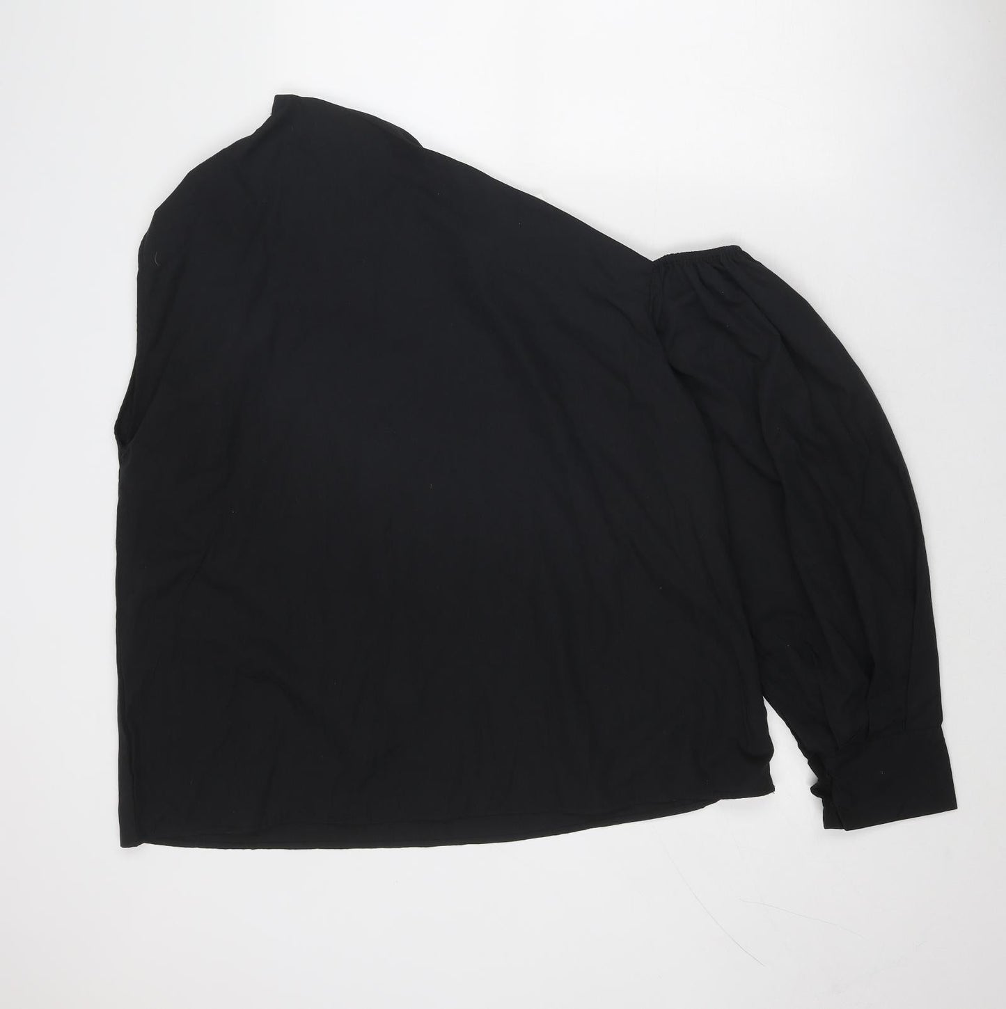 Womens UK Size 4XL Celmia Black Basic Blouse