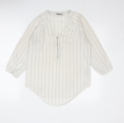Womens UK Size 8 Marks and Spencer White Basic Blouse