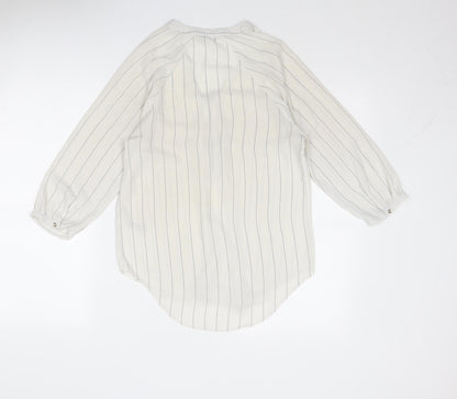Womens UK Size 8 Marks and Spencer White Basic Blouse