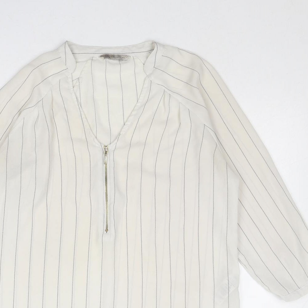 Womens UK Size 8 Marks and Spencer White Basic Blouse
