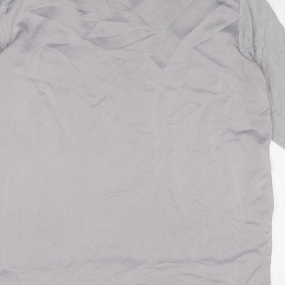 Womens UK Size 12 New Look Grey Basic Blouse