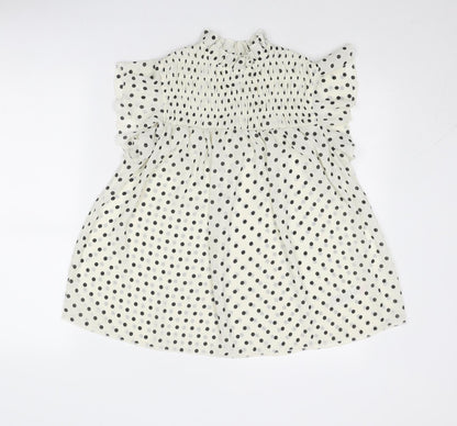 Womens UK Size 8 Dorothy Perkins Ivory Basic Blouse