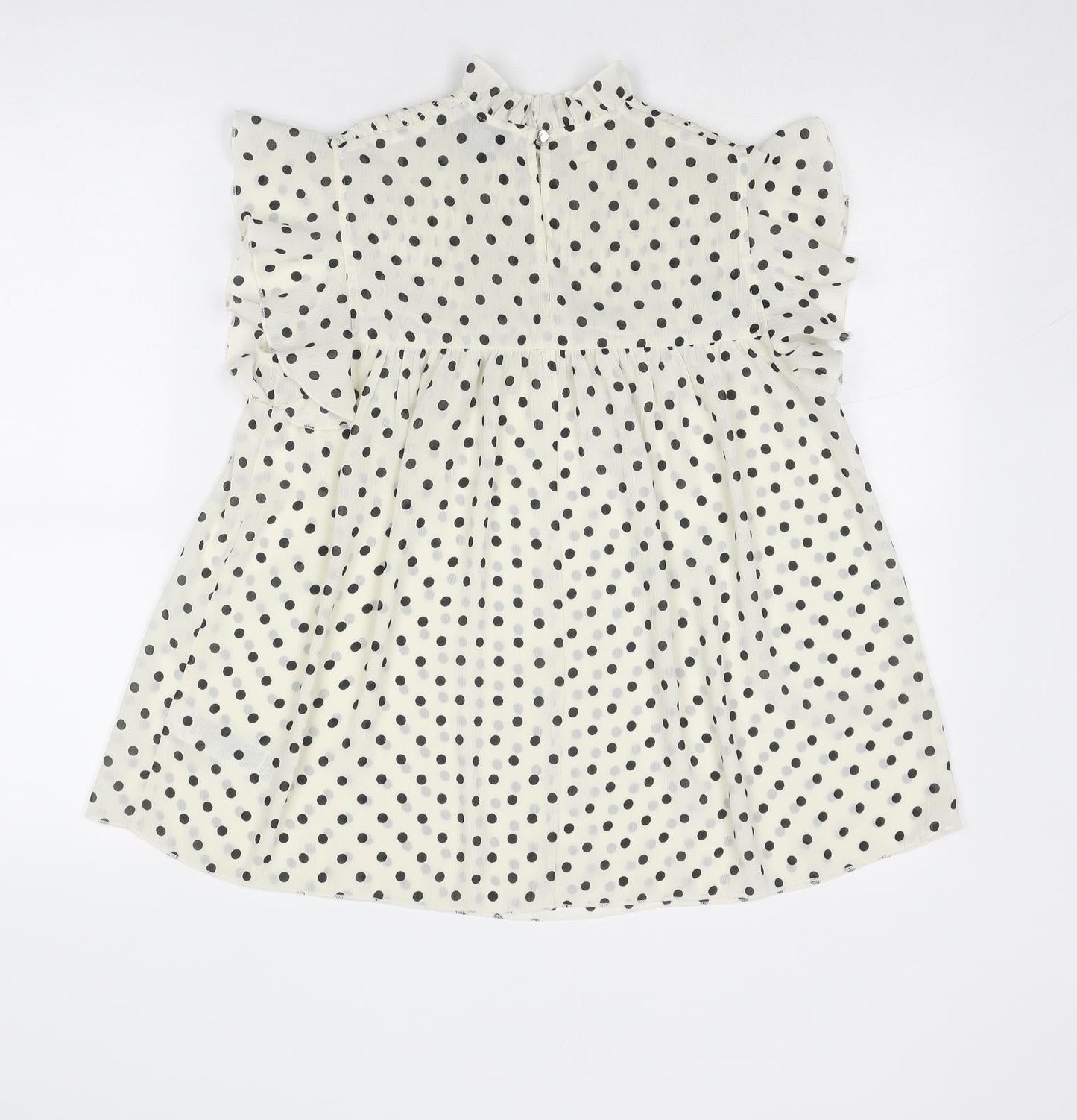Womens UK Size 8 Dorothy Perkins Ivory Basic Blouse