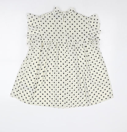 Womens UK Size 8 Dorothy Perkins Ivory Basic Blouse
