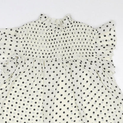 Womens UK Size 8 Dorothy Perkins Ivory Basic Blouse