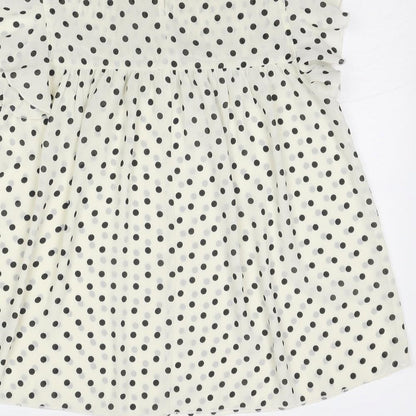 Womens UK Size 8 Dorothy Perkins Ivory Basic Blouse