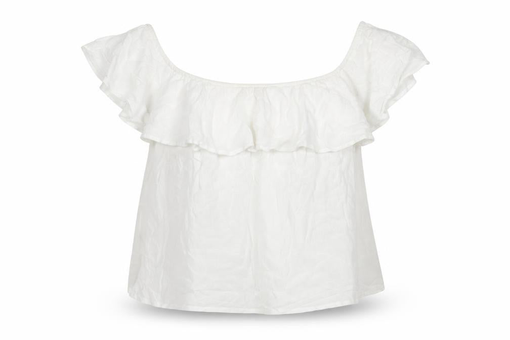 Womens UK Size 12 New Look White Basic Blouse