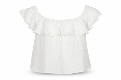 Womens UK Size 12 New Look White Basic Blouse