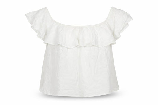 Womens UK Size 12 New Look White Basic Blouse