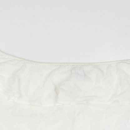 Womens UK Size 12 New Look White Basic Blouse