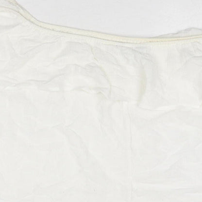 Womens UK Size 12 New Look White Basic Blouse
