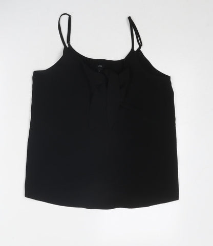 Womens UK Size 10 River Island Black Camisole Tank