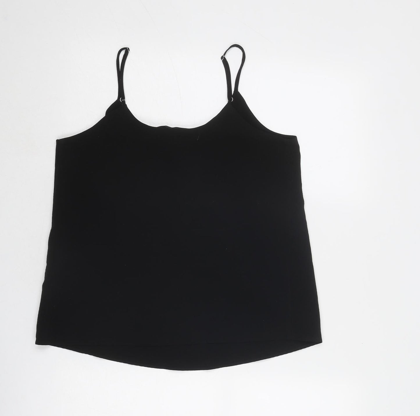 Womens UK Size 10 River Island Black Camisole Tank