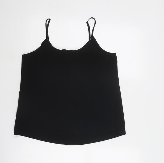 Womens UK Size 10 River Island Black Camisole Tank