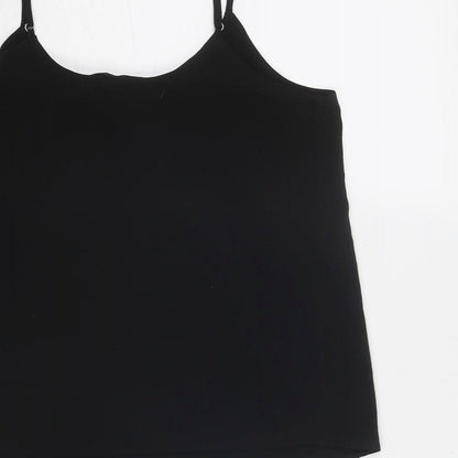 Womens UK Size 10 River Island Black Camisole Tank