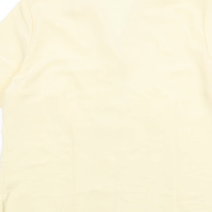 Womens UK Size 16 Bonmarché Yellow Basic Button-Up