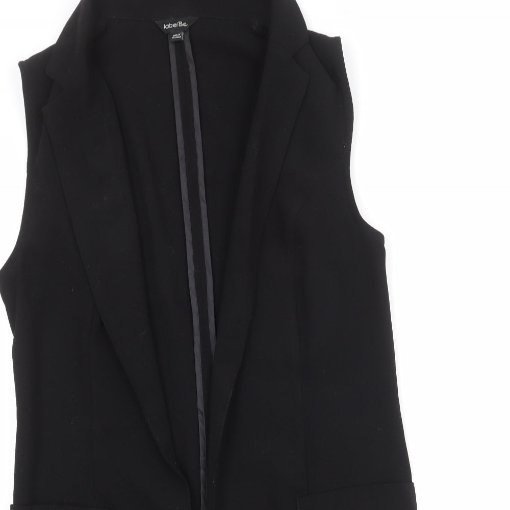 Label Be Womens Black Kimono Jacket Size 12