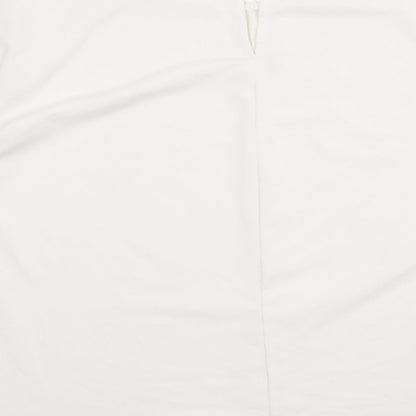 Womens UK Size L H&M Ivory Basic Blouse