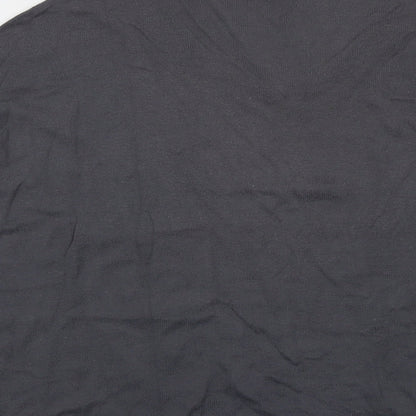 Womens UK Size S Mango Grey Cropped T-Shirt