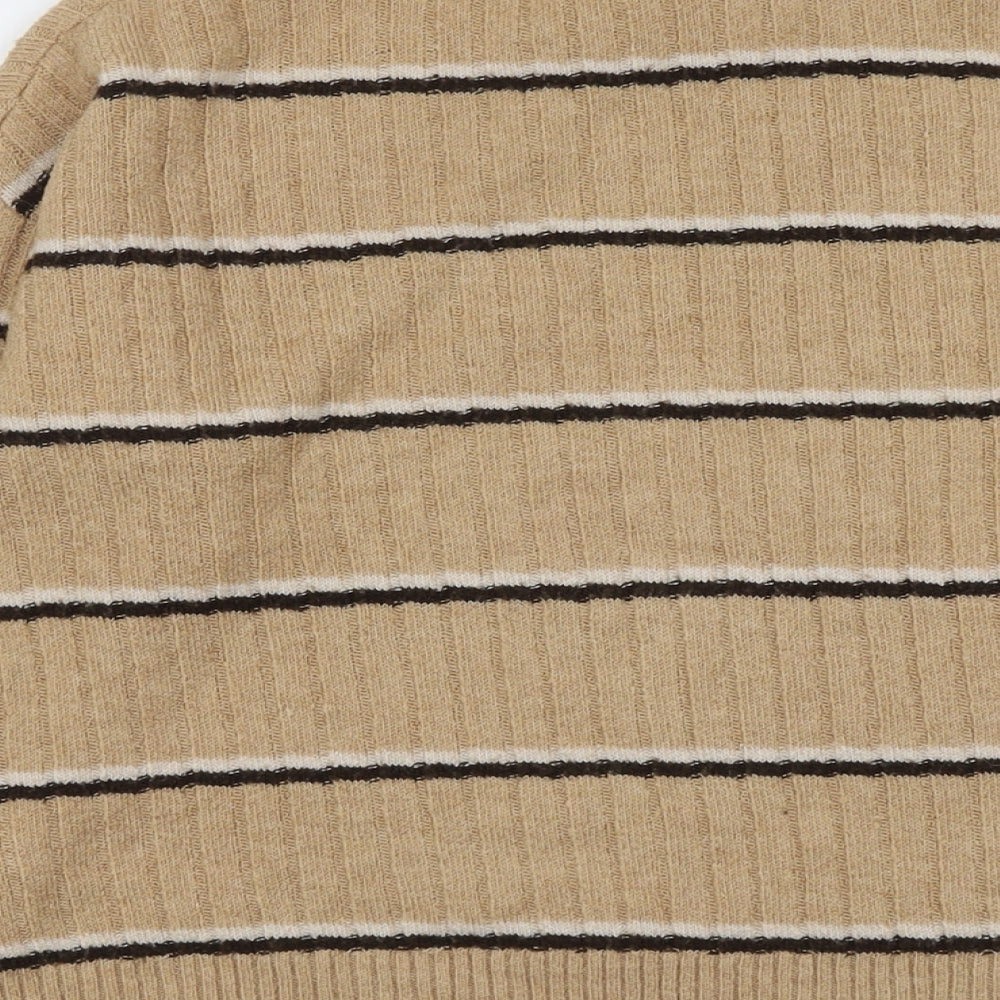 Womens UK Size 6 Warehouse Beige Pullover Jumper