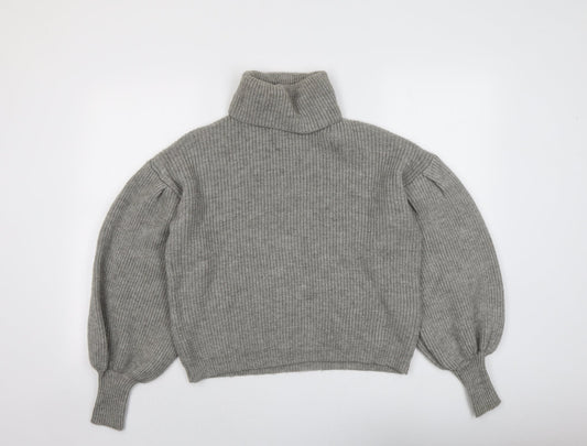 Womens UK Size S PRETTYLITTLETHING Grey Pullover Jumper